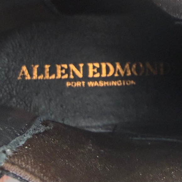Allen Edmonds Lombard Black Leather Cap Toe Chelsea Boots Men Size 10 B Narrow main image 8